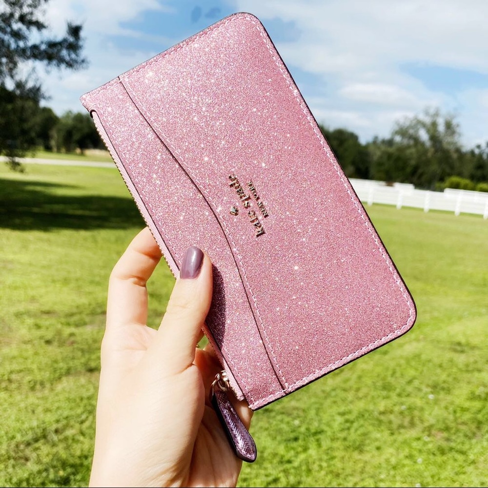 ✨ Glitter NWT Kate Spade Wallet/Coinholder - Picture 1 of 5